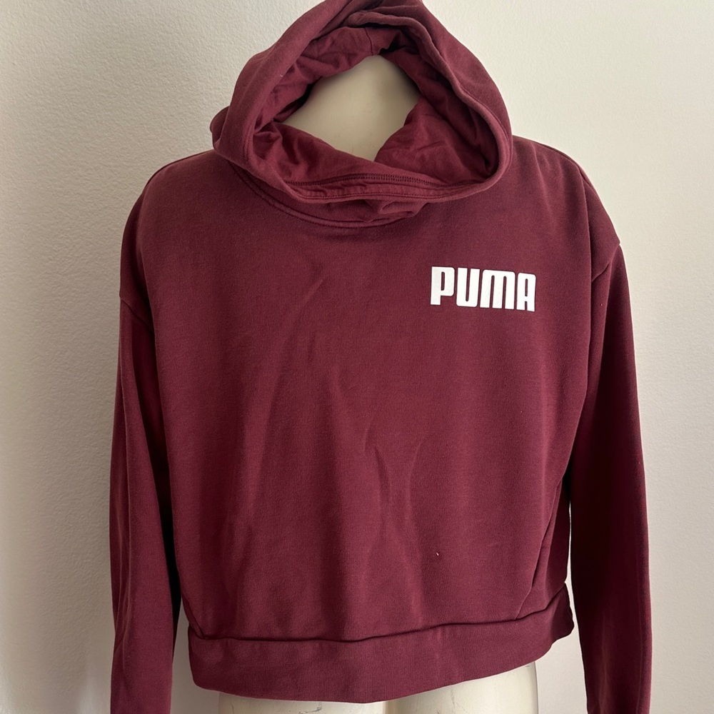 PUMA Women's Burgundy Hoodie medium